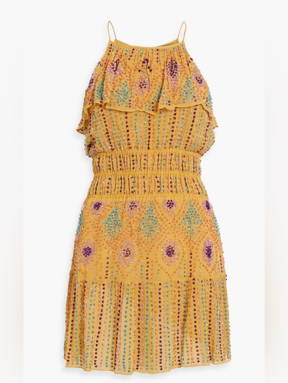ANTIK BATIK Louise ruffled mini dress NEW NWT